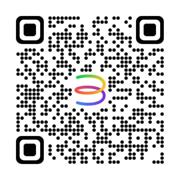 Código QR branco para baixar o aplicativo Bipa